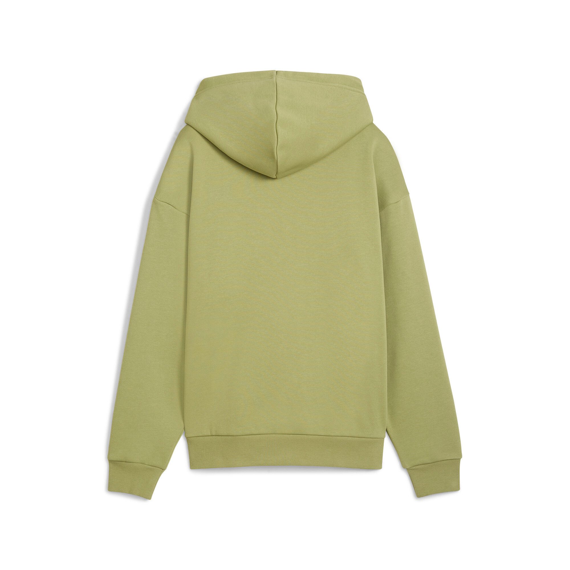 PUMA Kapuzensweatshirt ESS TAPE MINIMAL GOLD HOODIE FL mit Metallic-Akzenten, mit verstellbarer Kapuze, Relaxed Fit