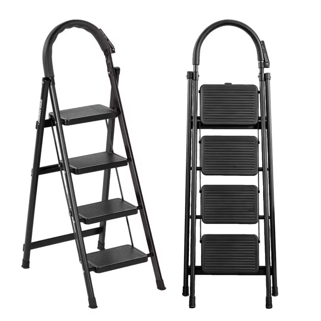 FOXSPORT Stehleiter ARK09, Trittleiter, Haushaltsleiter 3-5 Stufen, Klappleiter, Multifunktionsleiter, Arbeitsleiter klappbar, bis 150 kg, stabil