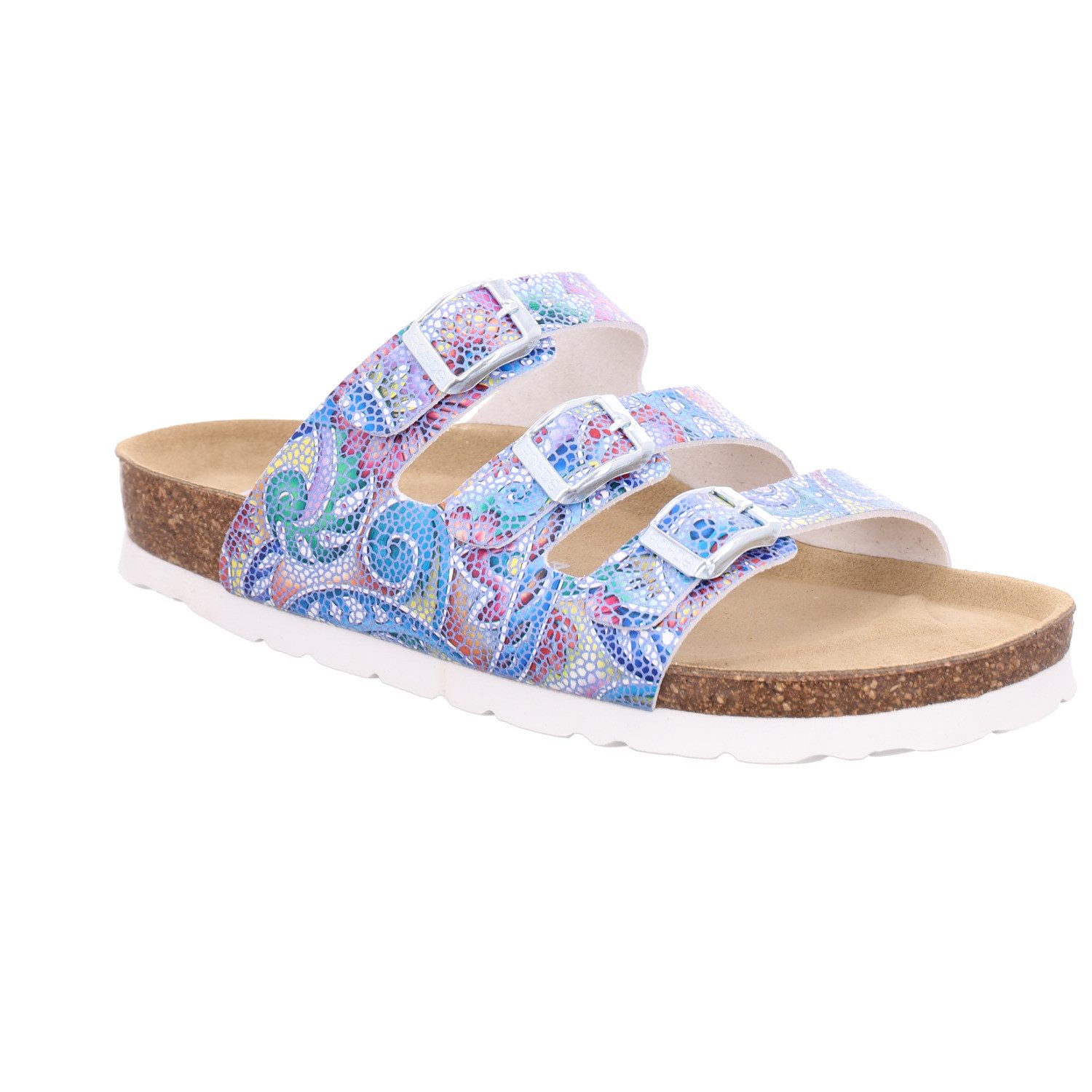 Rohde ALBA Pantolette Sommerschuh, Strandschuh, Hausschuh mit drei verstellbaren Schnallen
