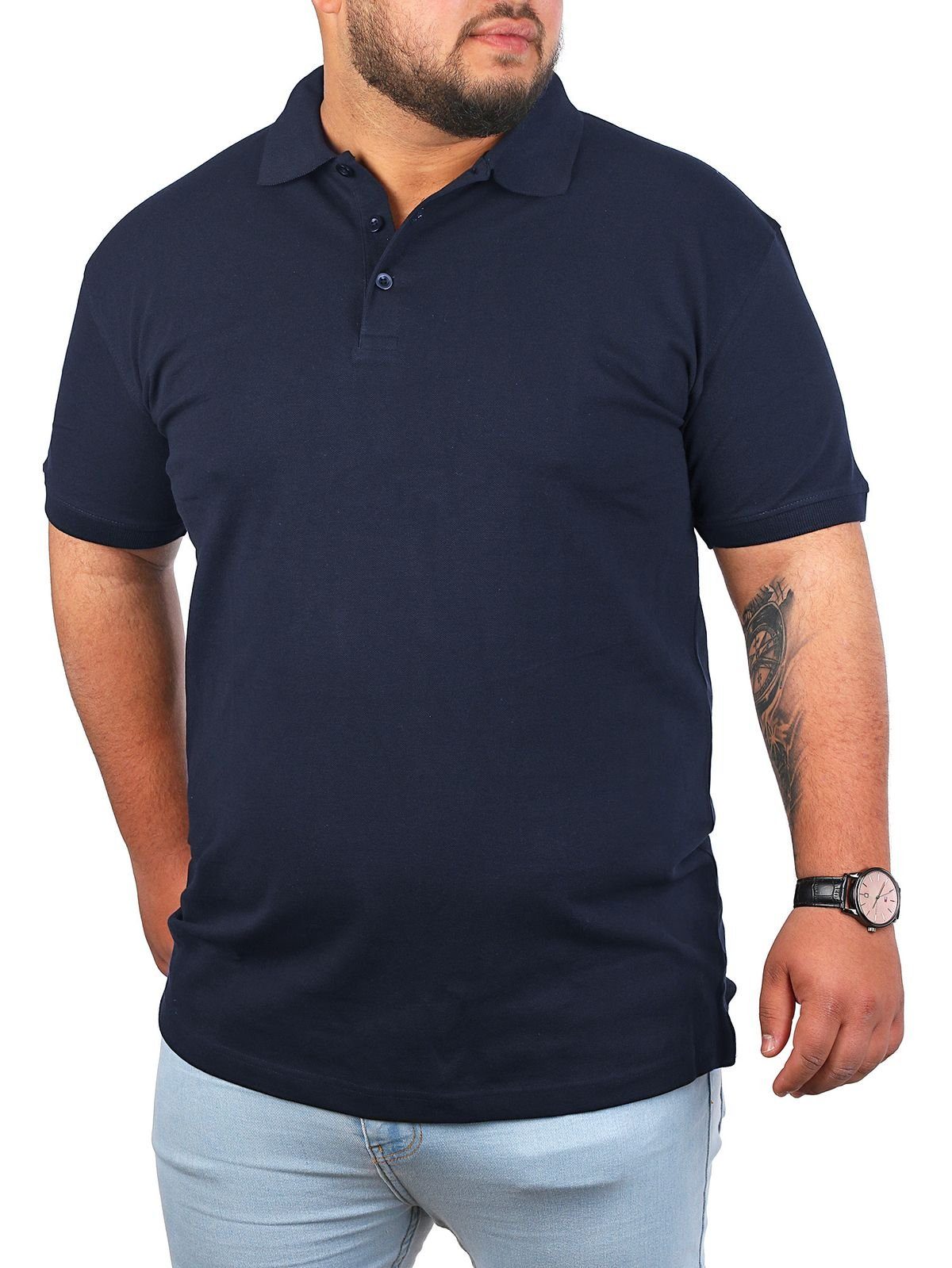 Young & Rich Poloshirt Herren Übergröße günstig online kaufen