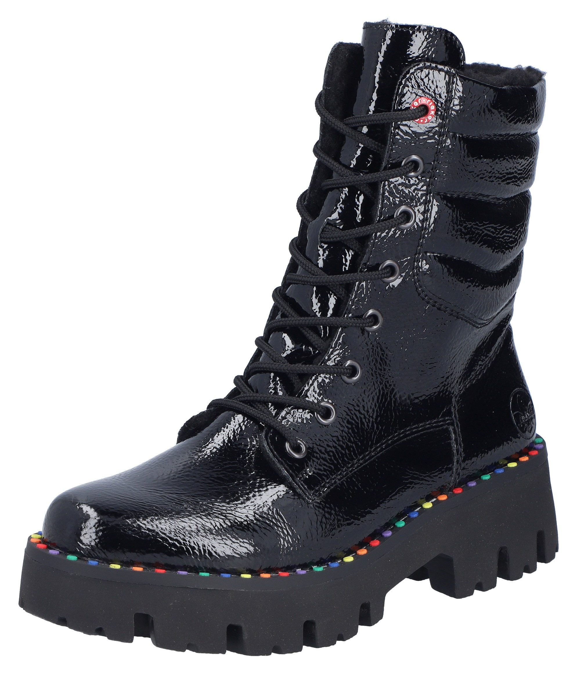 Rieker Winterstiefelette Plateauboots, Winterboots, Lackstiefelette mit günstig online kaufen
