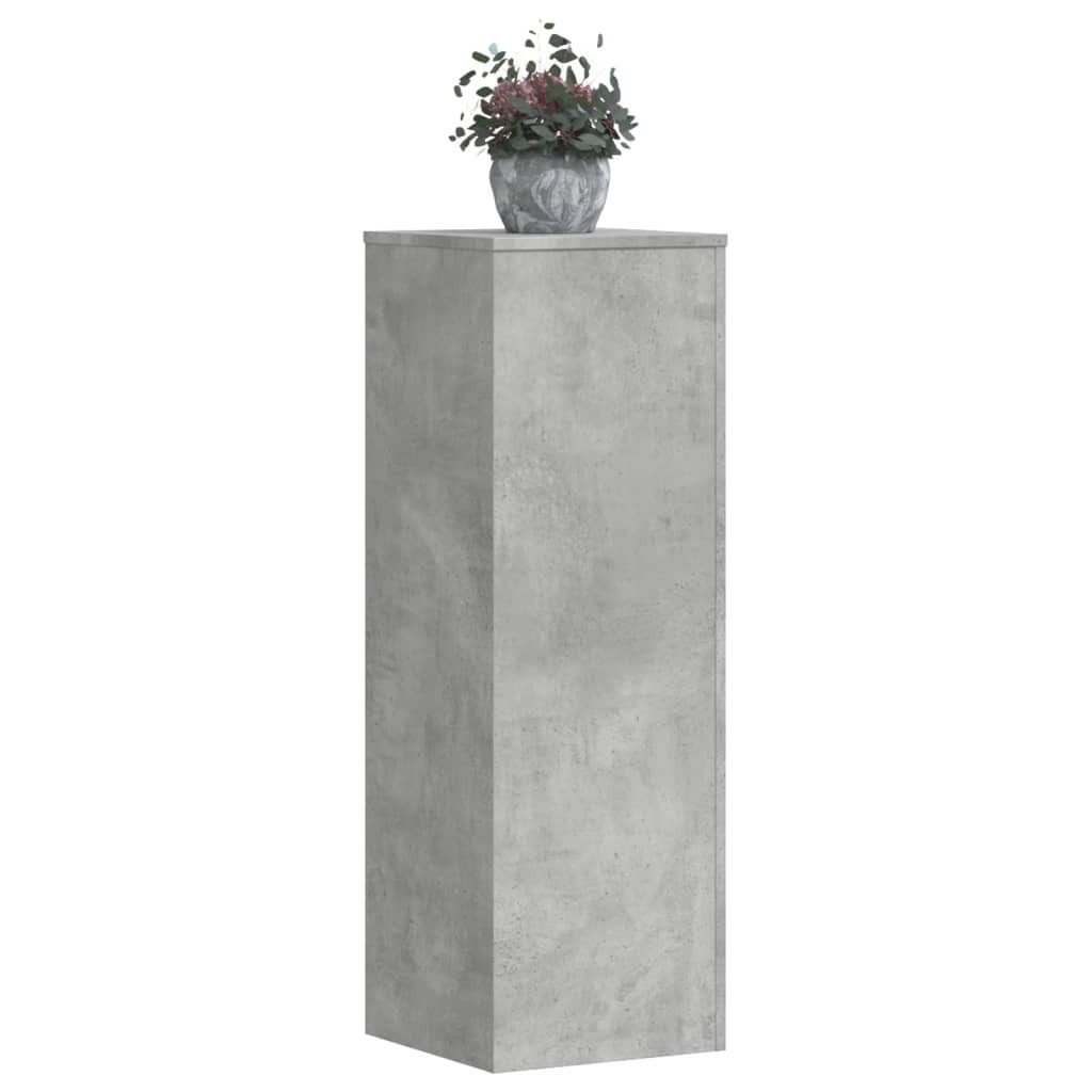 vidaXL Blumenständer Pflanzenständer Betongrau 33x33x100 cm günstig online kaufen
