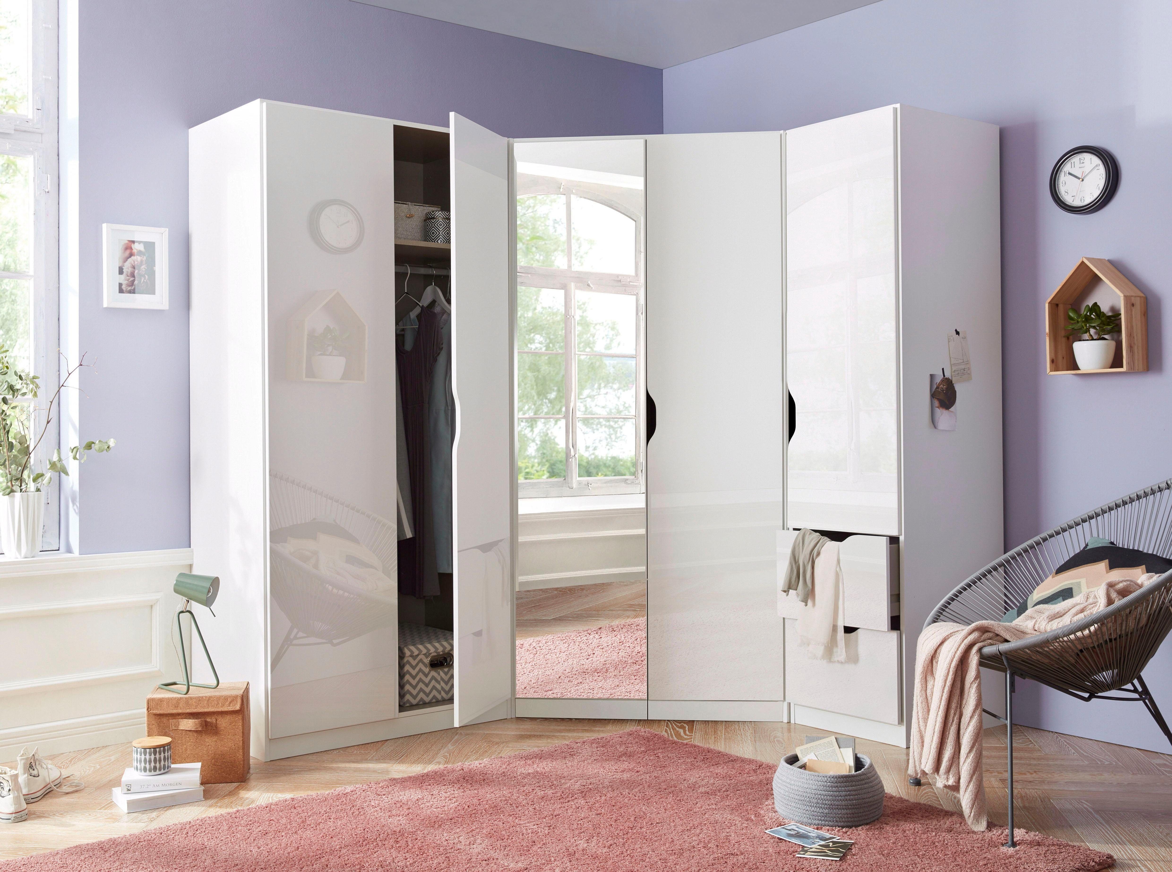 rauch Schrank-Set Freiham, (Set, 3-St), 3-teilig, schlichte Front mit ausgefrästen Eingriffen MADE IN GERMANY