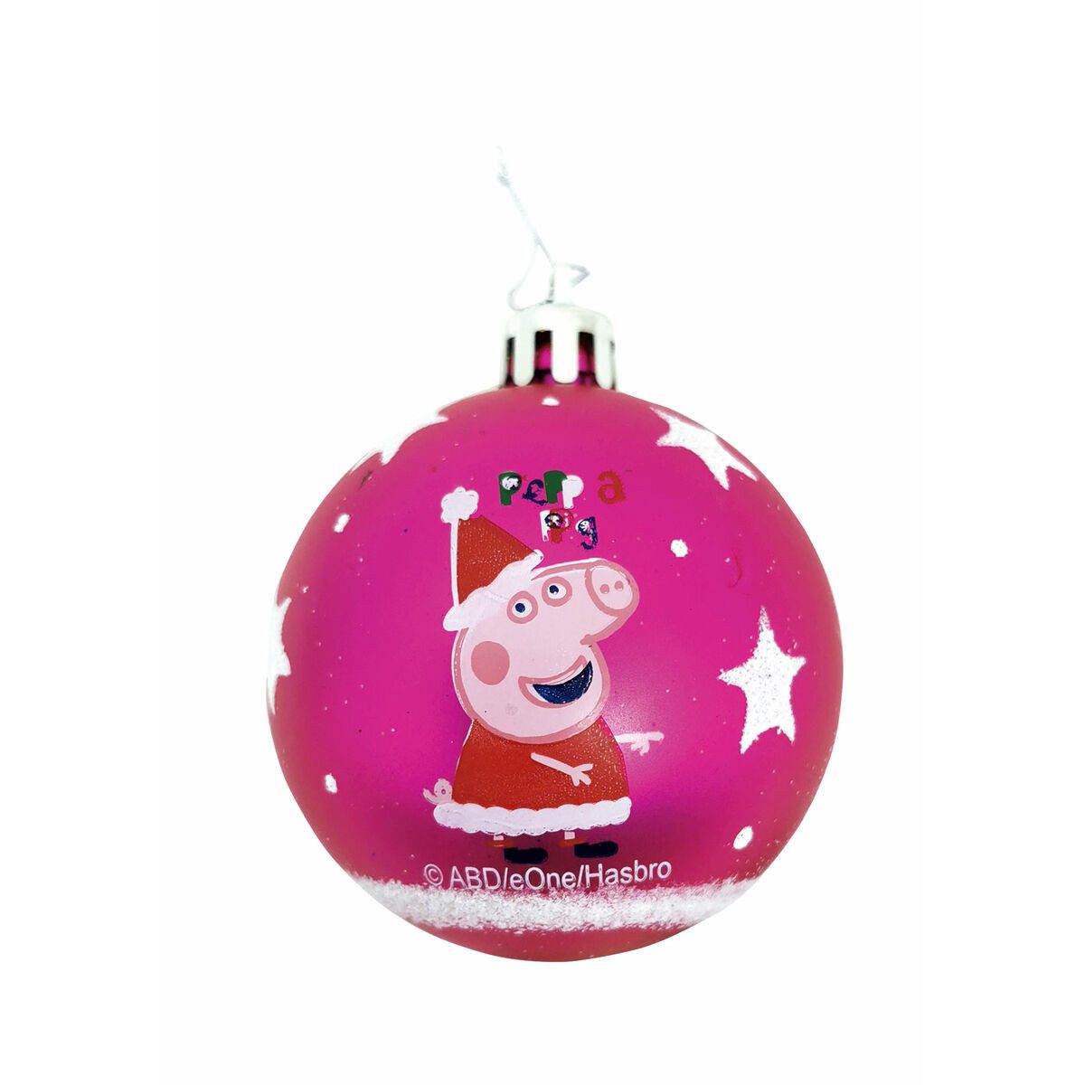 Peppa Pig Weihnachtsbaumkugel Weihnachtsbaumkugel Peppa Wutz Cosy corner Pink 6 Stück Kunststoff Ø 8