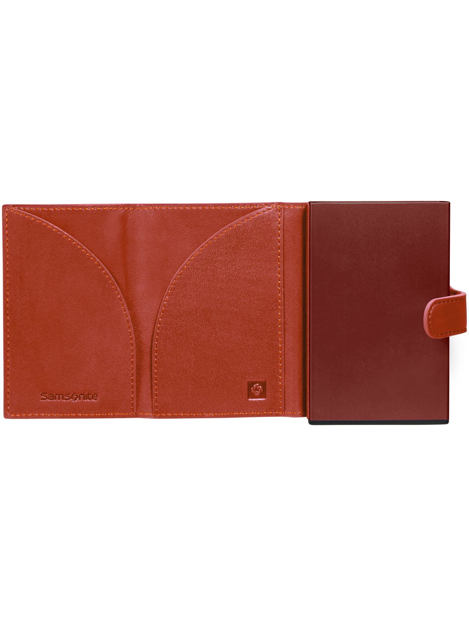 Samsonite Koffer 133890-1641, Samsonite Herren Kreditkartenetui Alu Fit Slide-Up Wallet Orange