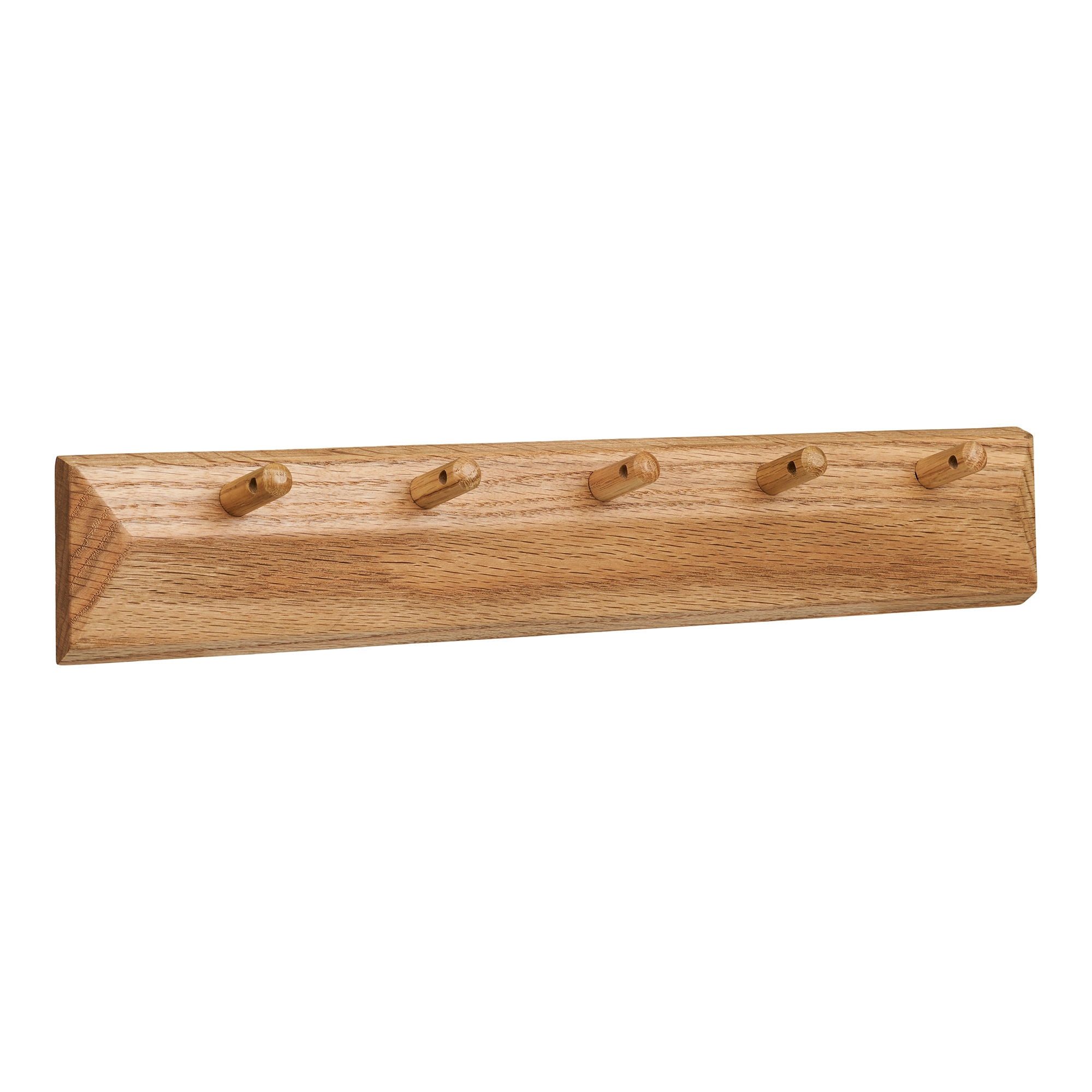 freiraum Garderobenleiste Barco, in Eiche, Massivholz - 50x8,5x5,5cm (BxHxT)