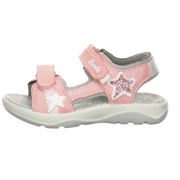 Lurchi Fia Sandale Kinderschuhe Glitzerdetails Sandale Leder-/Textilkombination