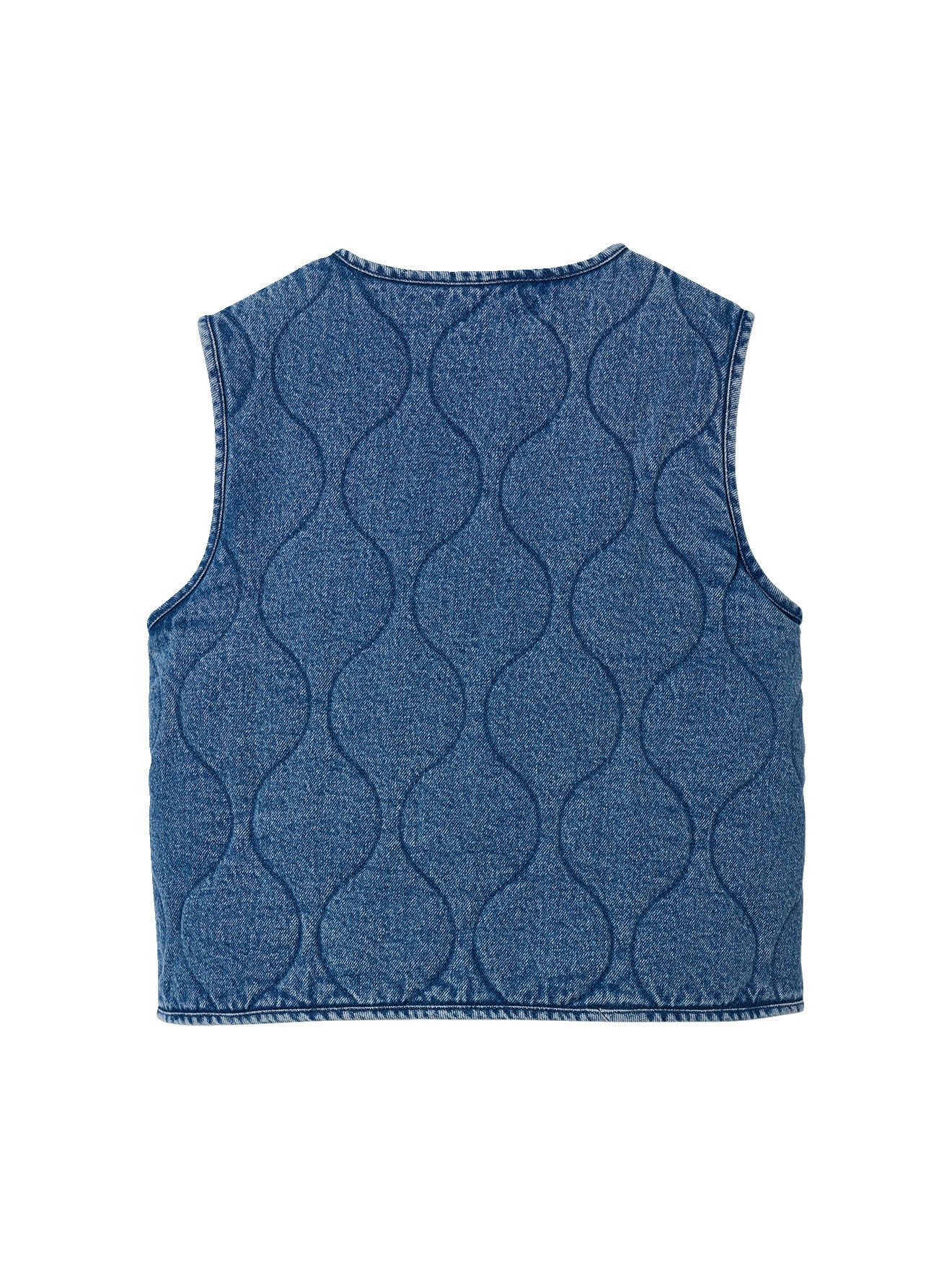 jonen Blouson Jeansweste mit Wellensteppung, Mädchen