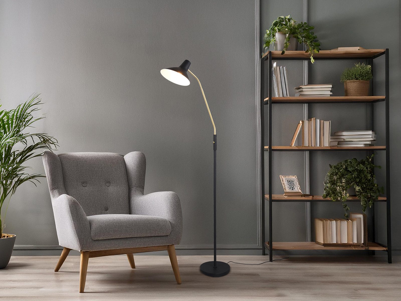 TRIO Leuchten LED Stehlampe, Dimmfunktion, LED wechselbar, Warmweiß, stehen günstig online kaufen