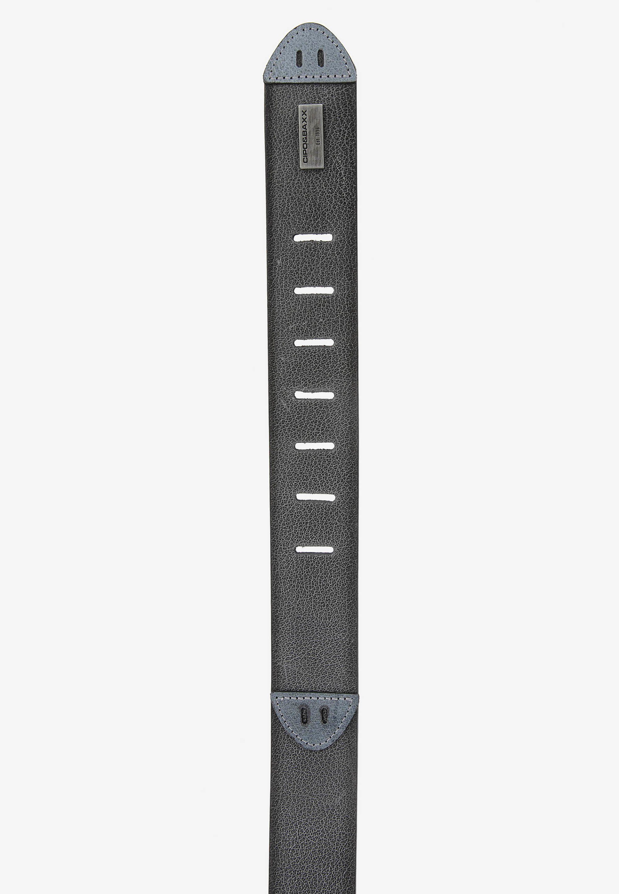 Cipo & Baxx Design Ledergürtel futuristischen im schwarz