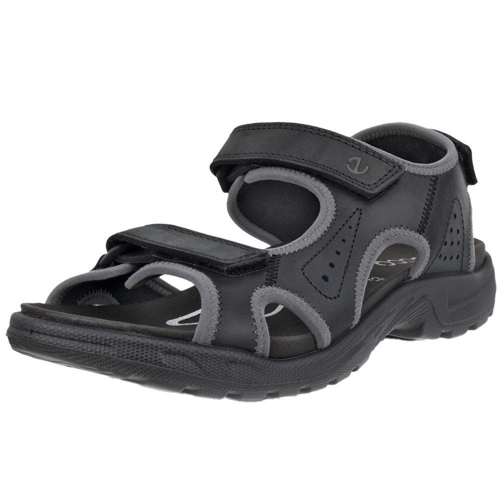 Ecco Hike Sandal 3 Straps Herren Sandalen Pantoletten Leder 532304-02001 Sandalette Komfort