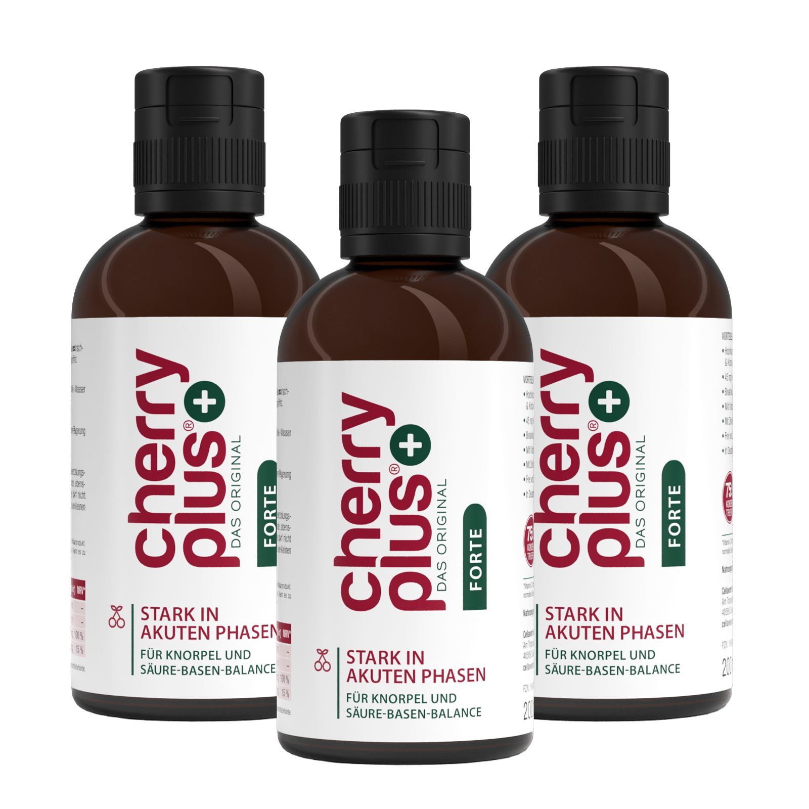 Cellavent Healthcare Sauerkirschkonzentrat mit Vitamin C und Zink - Cherry PLUS Forte Konzentrat