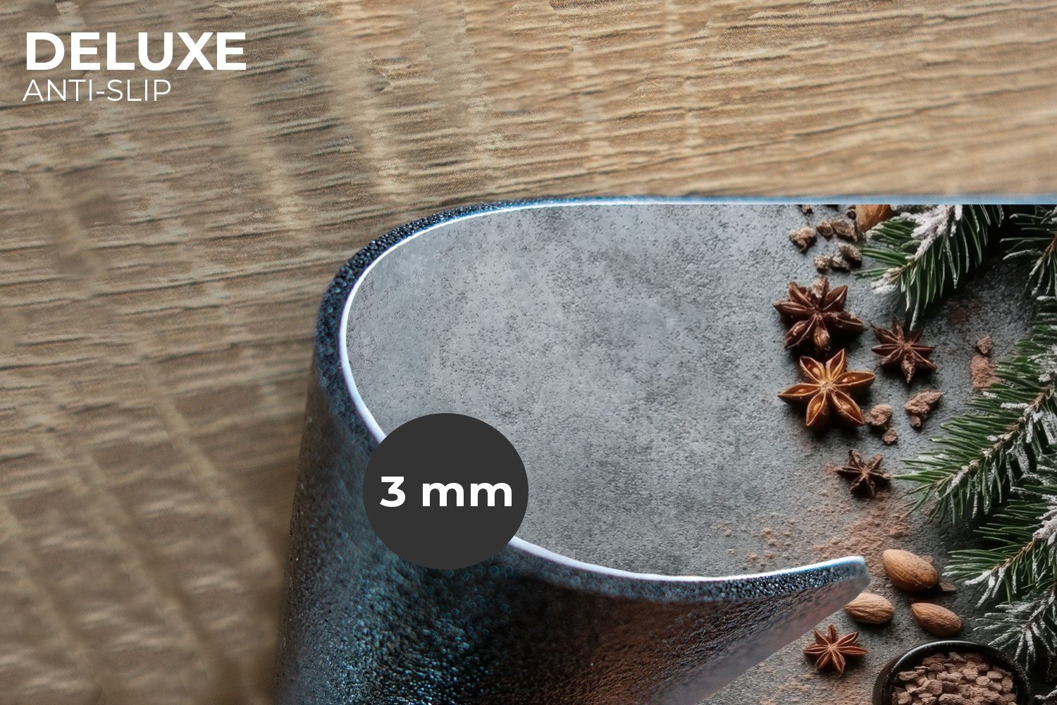 MuchoWow Platzset Winter - Kräuter - Schnee - Schokolade, (6-St), Platzsets günstig online kaufen