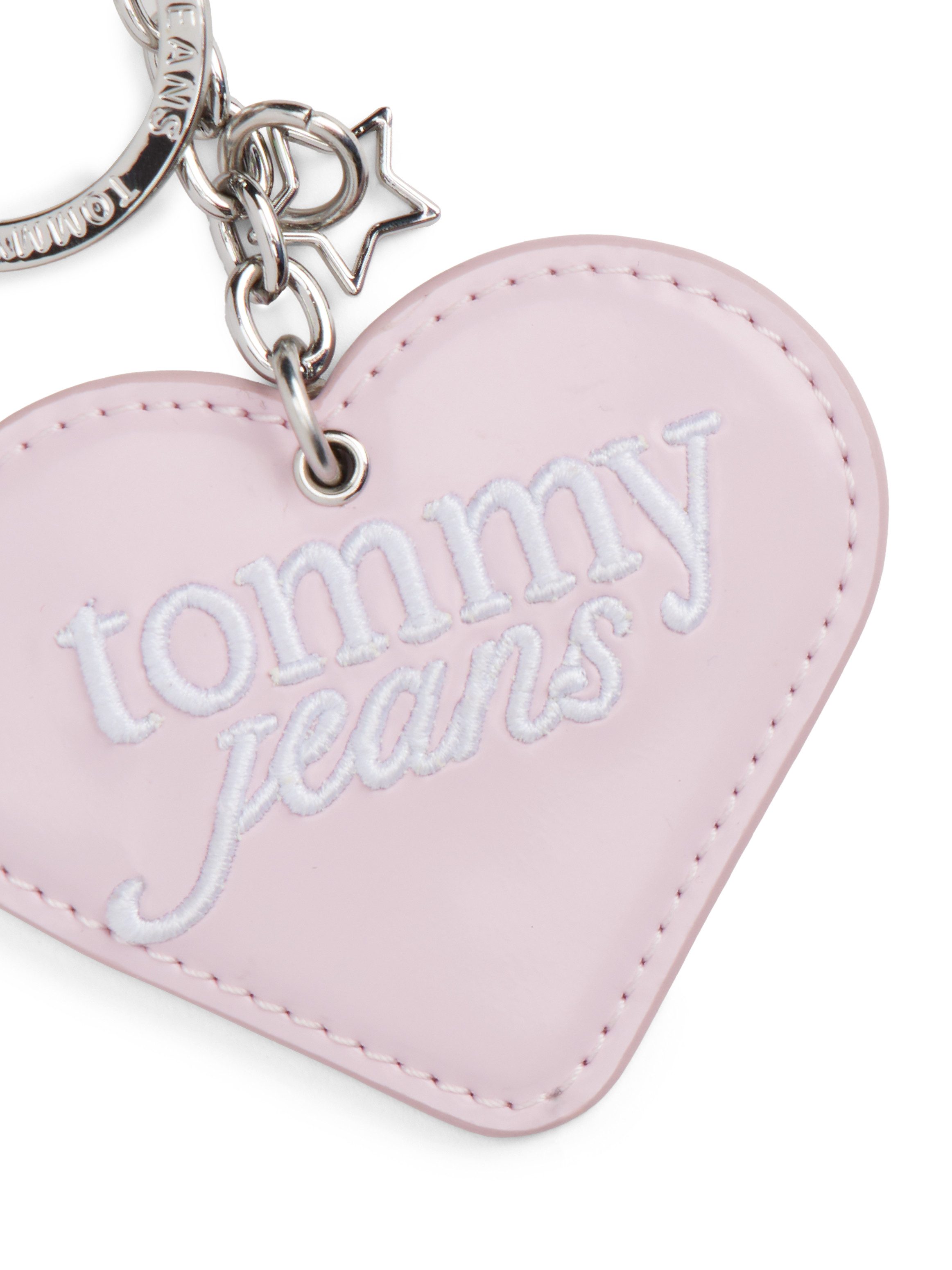 Tommy Jeans Schlüsselanhänger TJW PU HEART CHARM, Taschenanhänger, Accessoires, Taschen Charm, Bag Charm in Herzform