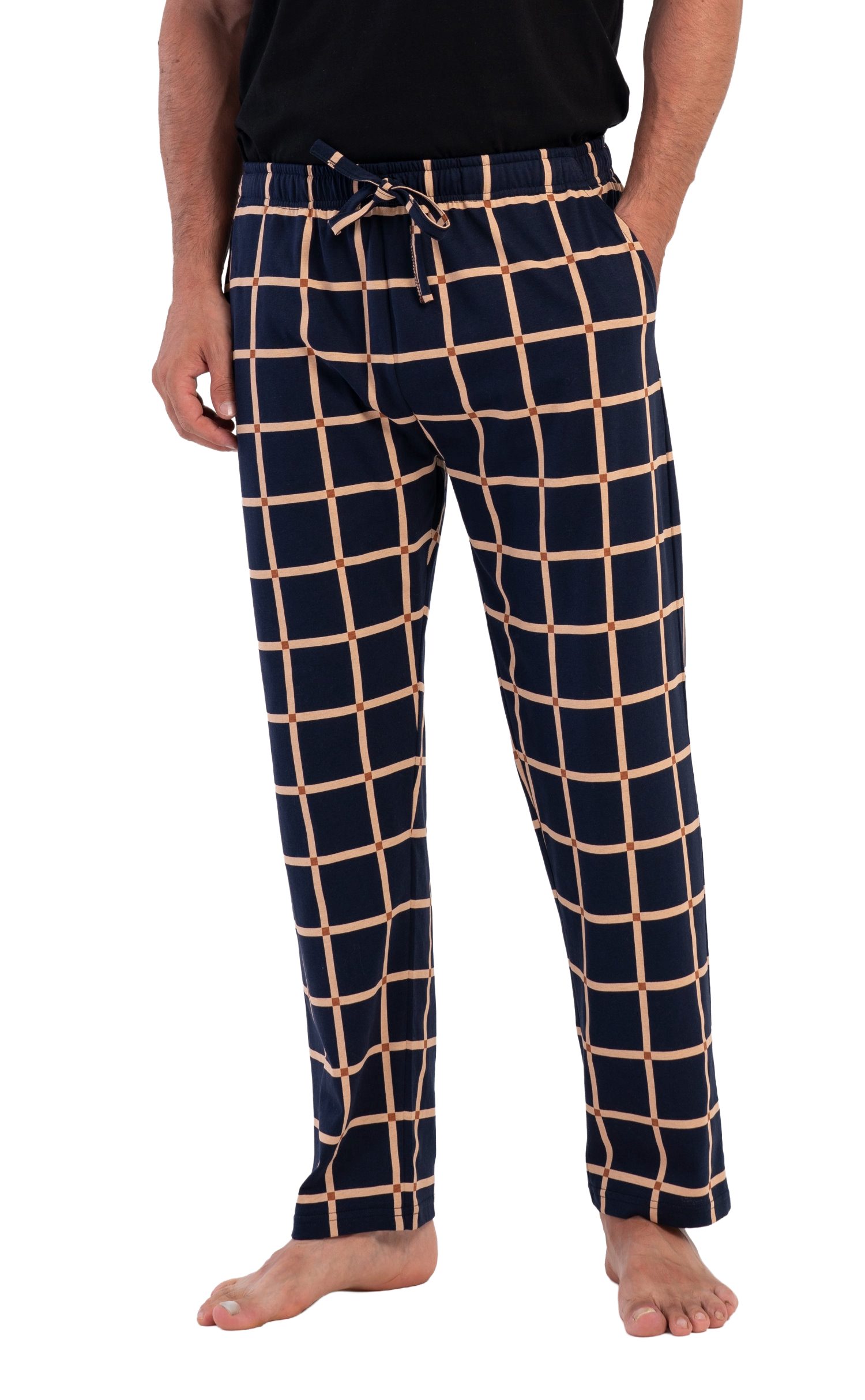 Vienetta Pyjamahose Herren Schlafanzughose (1-tlg) Baumwolle