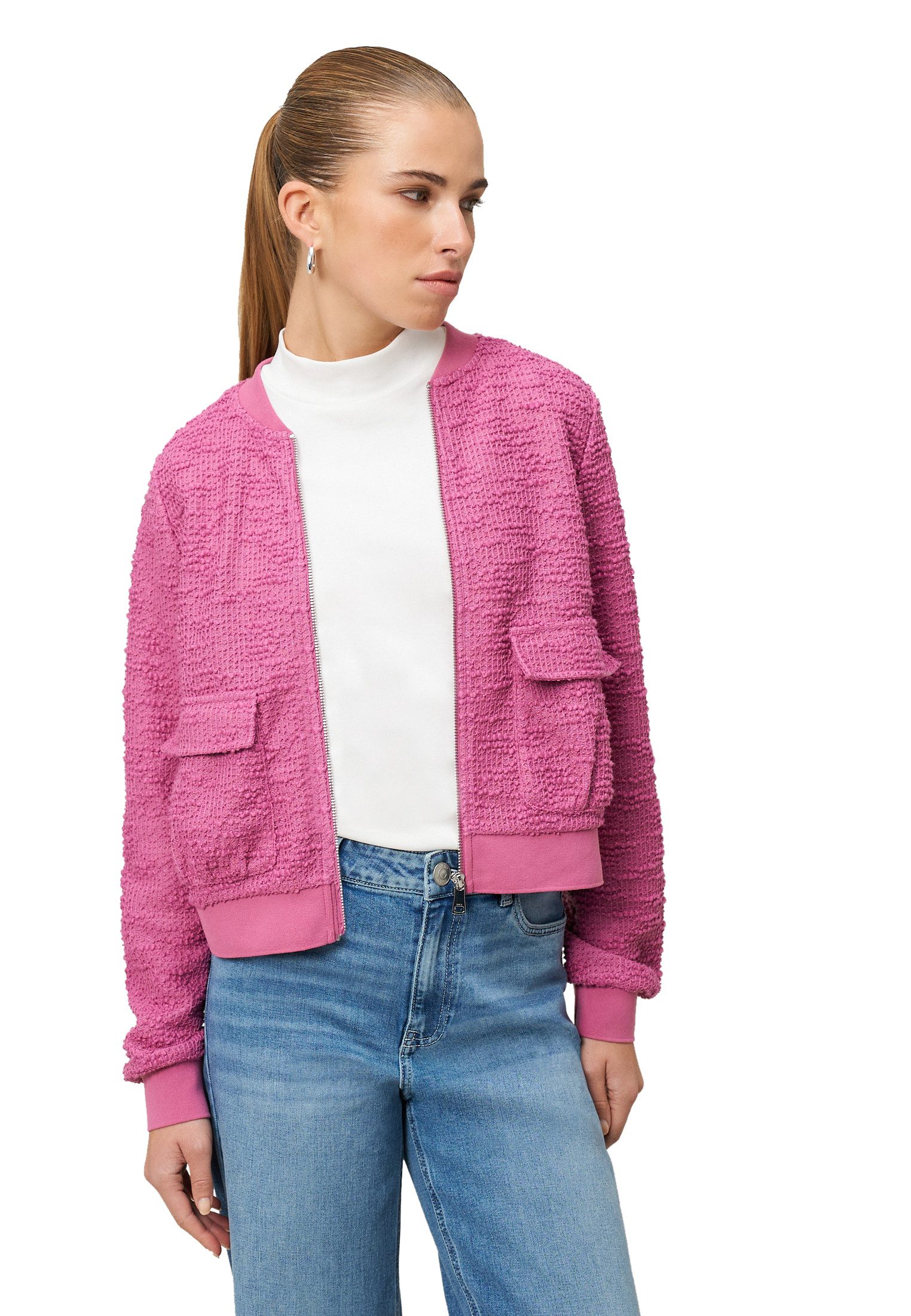 Zero Jackenblazer Damen Jacke mit Reißverschluss weiteres Detail