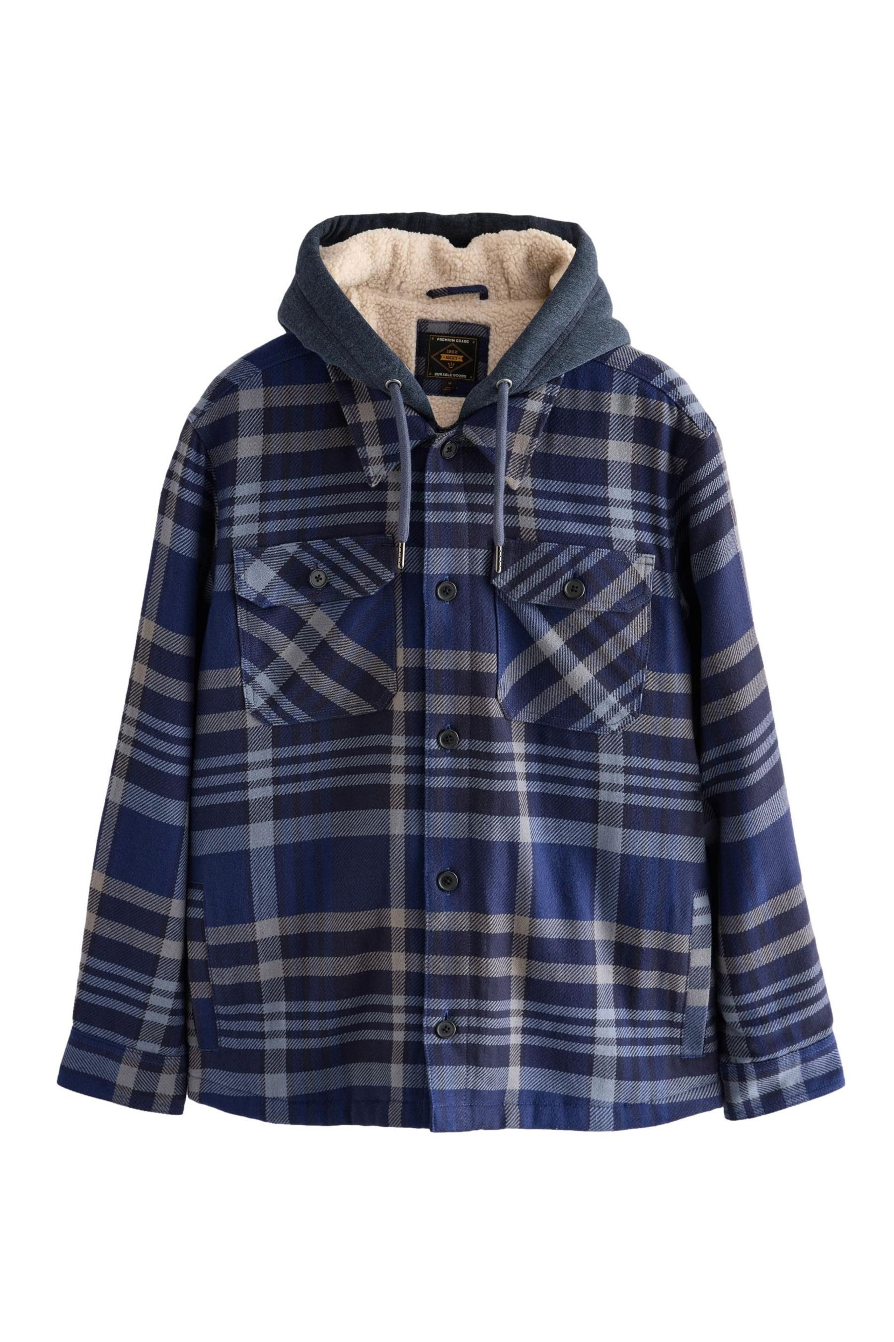 Next Hemdjacke Karierte Hemdjacke mit Teddyfutter günstig online kaufen
