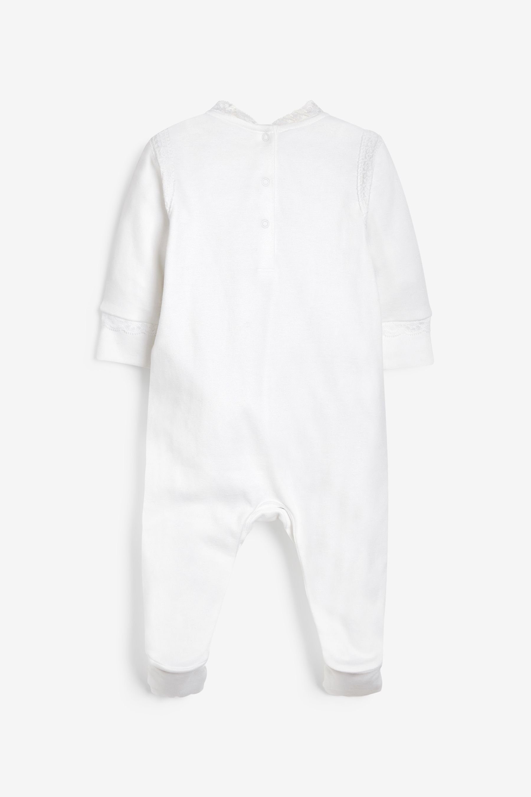 Schicker Single Next White (1-tlg) Schlafoverall Schlafanzug