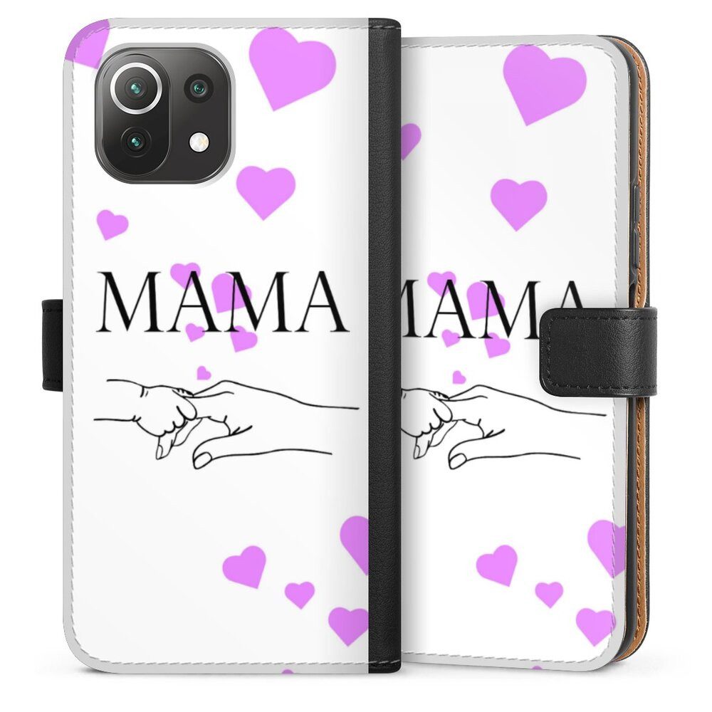 DeinDesign Handyhülle Muttertag Mama Familie Muttertag-Mama und kinder, Xiaomi Mi 11 Lite 5G NE Hülle Flip Case Klapphülle Handytasche Leder