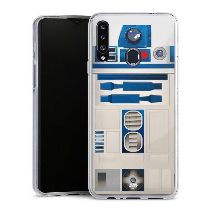 DeinDesign Handyhülle Star Wars R2D2 Fanartikel R2D2 Closeup - Star Wars Samsung Galaxy A20s Silikon Hülle Bumper Case Handy Schutzhülle