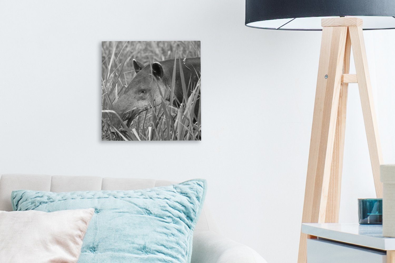 OneMillionCanvasses® Leinwandbild Mittelamerikanischer (1 Bilder Wohnzimmer Costa St), Nationalpark Schlafzimmer Tapir Rica in, Leinwand für von im