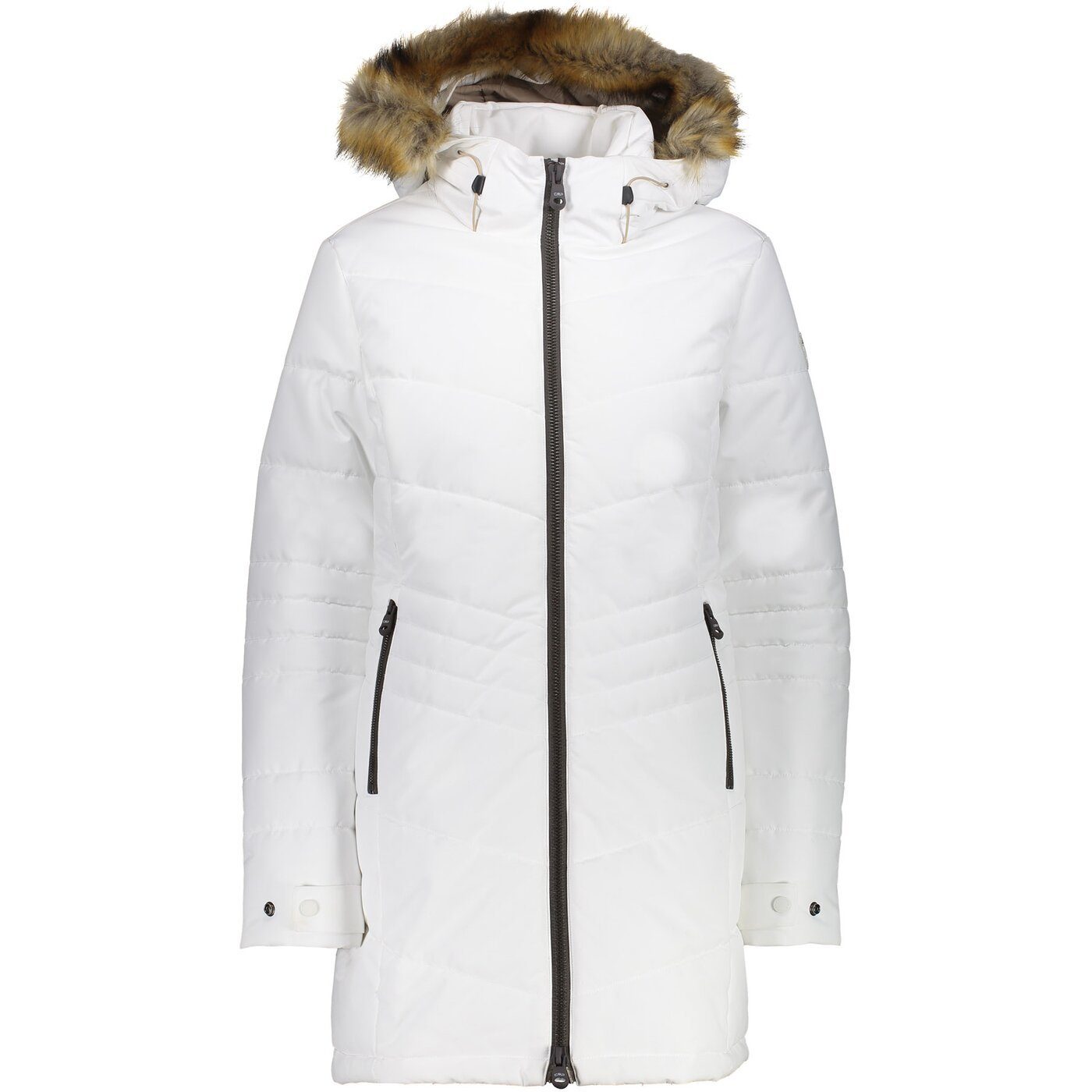 CMP Winterjacke WOMAN PARKA FIX HOOD BIANCO GESSO