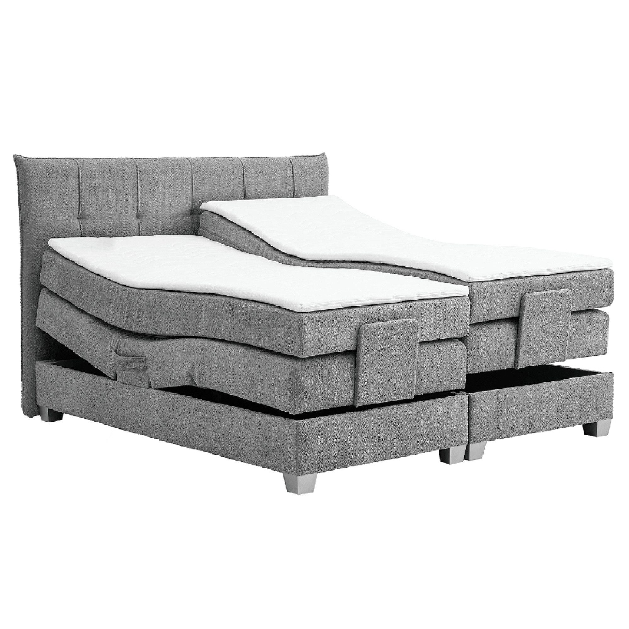 M-Punkt24 Boxspringbett ADRIA (140x200 cm, Boucle günstig online kaufen
