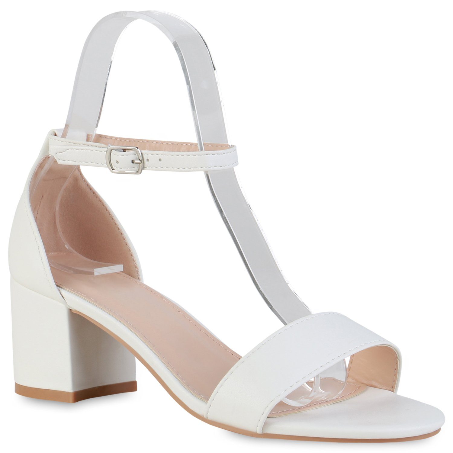 VAN Schuhe Weiss Bequeme HILL 838359 Riemchensandalette