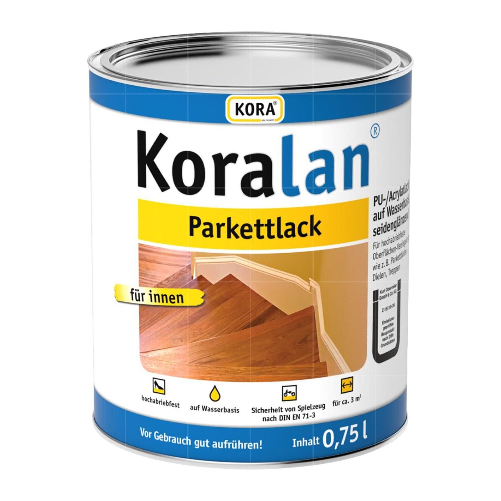 KORA Treppen- und Parkettlack Koralan Parkettlack - 0.75 Ltr