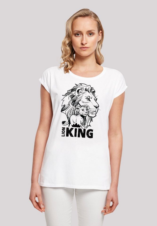 F4NT4STIC T-Shirt Disney König Disney Offiziell der T-Shirt Together Qualität, white Löwen lizenziertes Premium