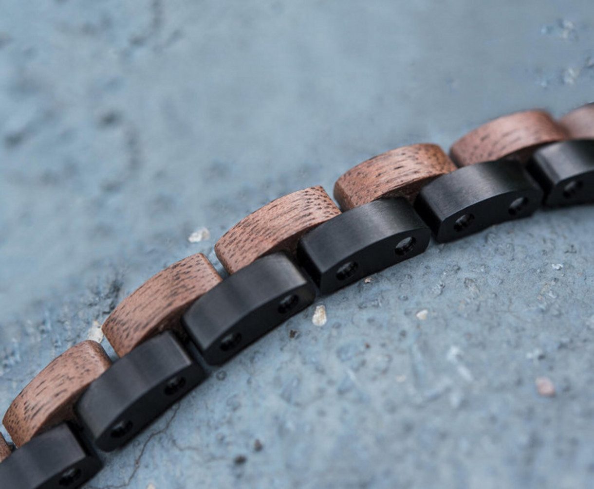 Holztick Bavaria Gliederarmband Elysium, schönes Armband aus Walnussholz günstig online kaufen