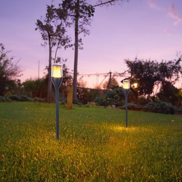 bmf-versand LED Solarleuchte Solarleuchte Garten Erdspieß Solarlampe Außenleuchte Gartenfackel