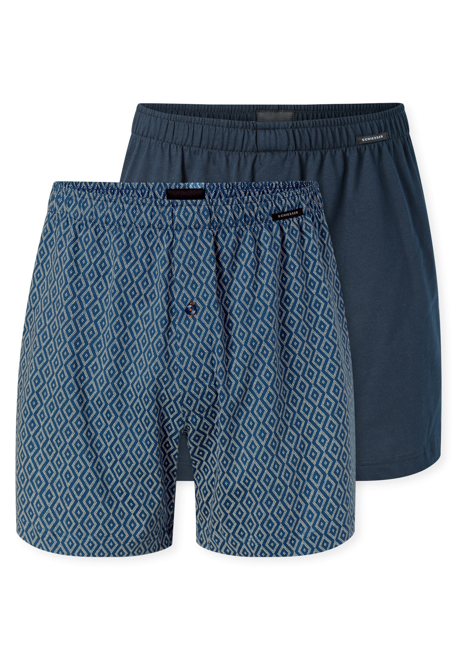 Schiesser Weiter Boxer Boxershorts Multipacks (2er Pack) ideal als Geschenk, mit Eingriff