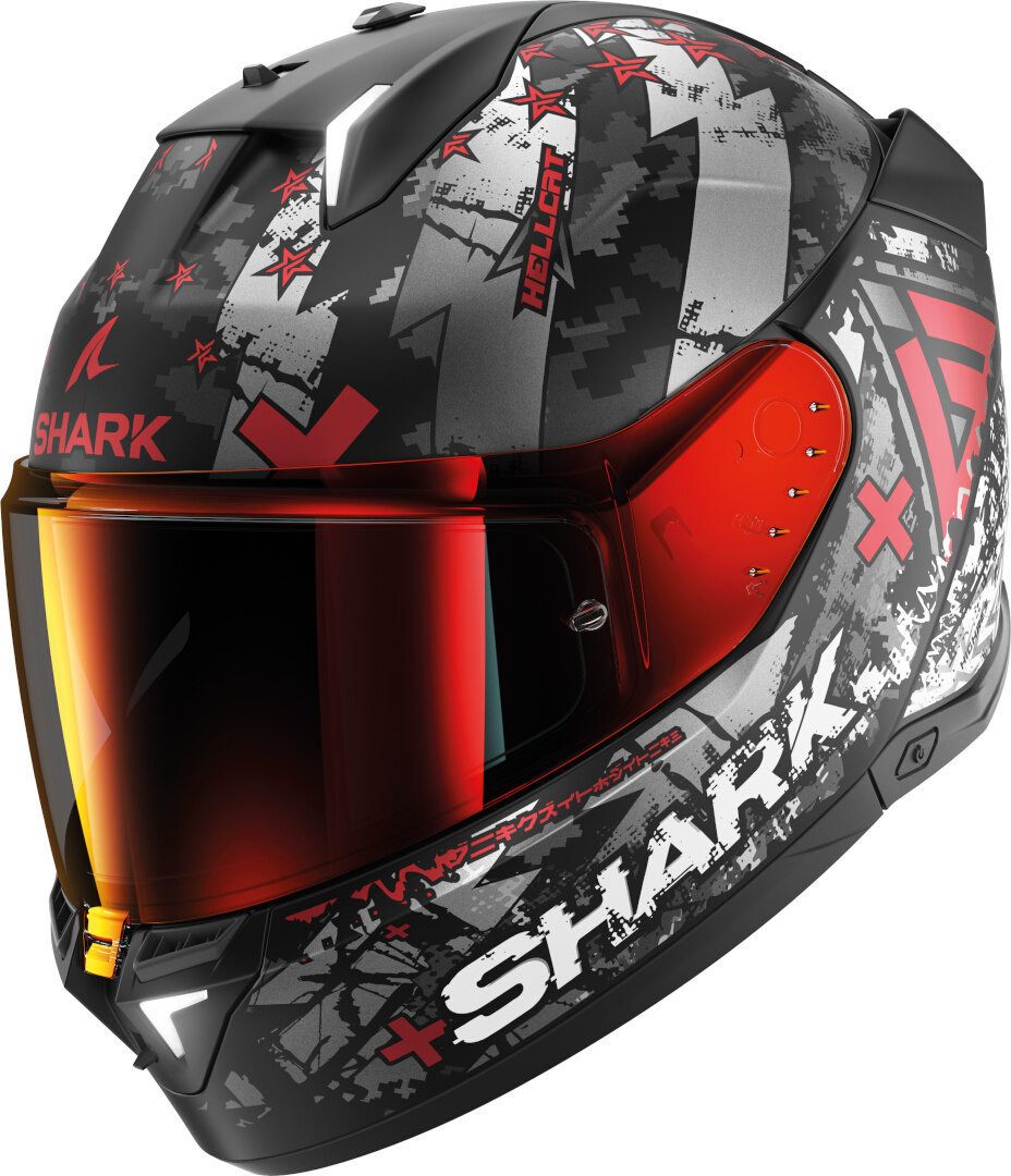 Shark Motorradhelm Skwal i3 Hellcat Helm, Geeignet Für Brillenträger,pinlockscheibe Enthalten,integriertes