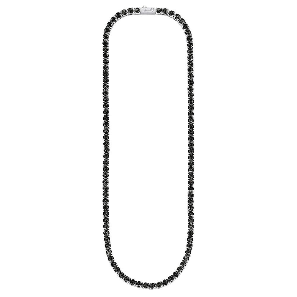 Bruno Banani Edelstahlkette Schmuck Geschenk Tenniskette, mit Zirkonia (synth)