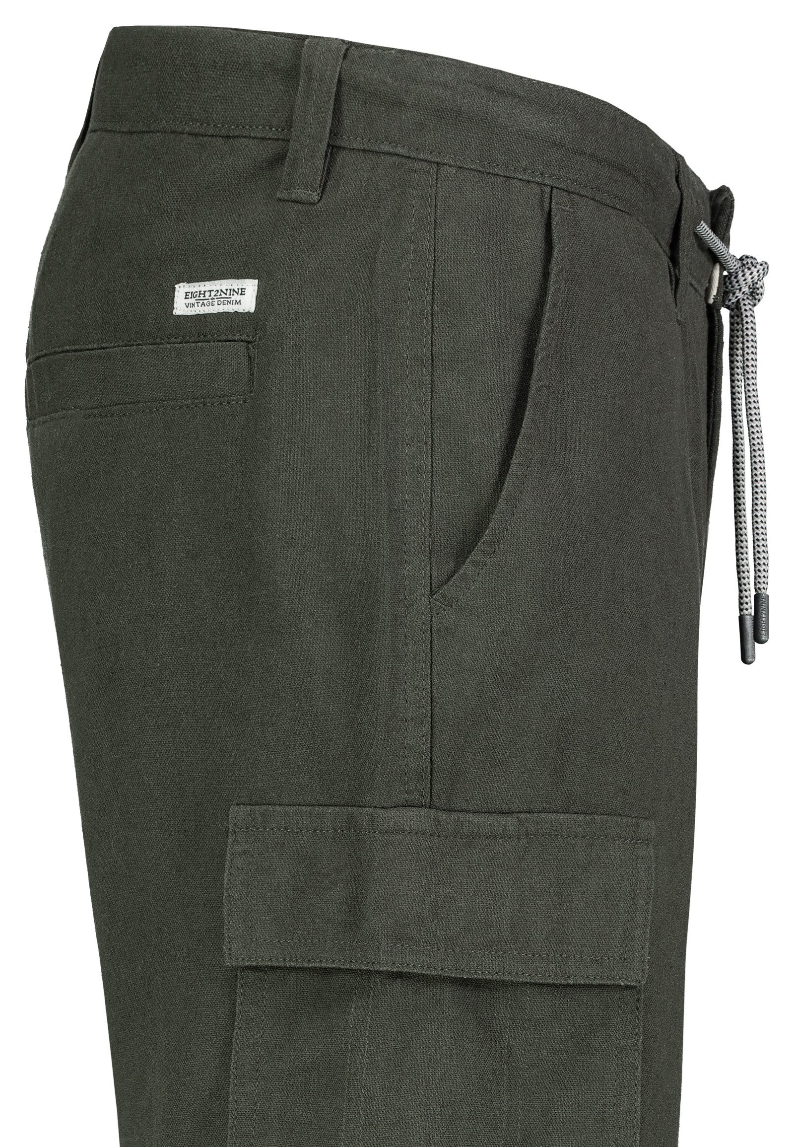 Eight2Nine Shorts Eight2nine Herren China Short kurze Hose Leinen Short Bermuda Shorts