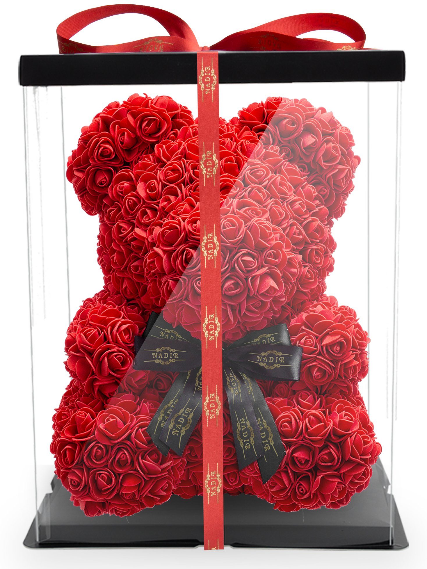 Kunstblume Rosenbär 40 cm inkl. Geschenkbox günstig online kaufen