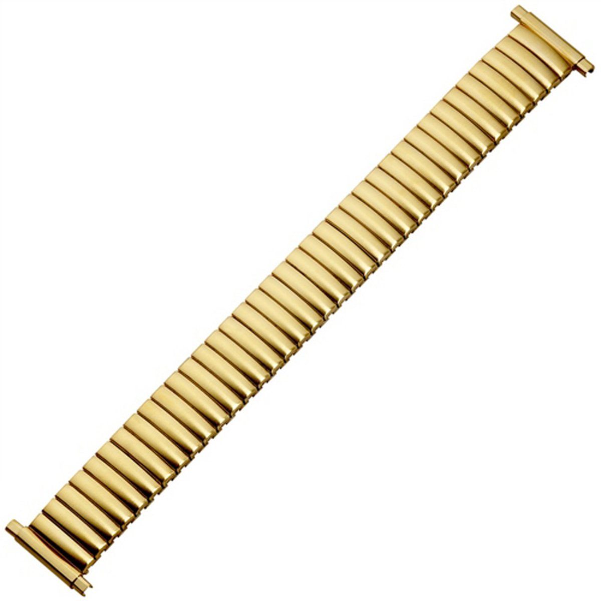 MARBURGER Uhrenarmband 16, 17, 18, 19, 20, 21, 22mm Edelstahl Gold Zugband