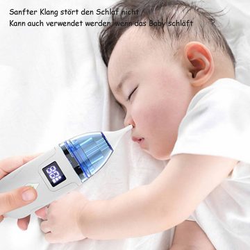 Baby Ja Nasensauger Baby-Nasensauger, Kinder-Rotzreiniger,3 Geschwindigkeiten Saugleistung, Intelligente elektrische, USB-Ladung, tut nicht weh, die Nasenhöhle