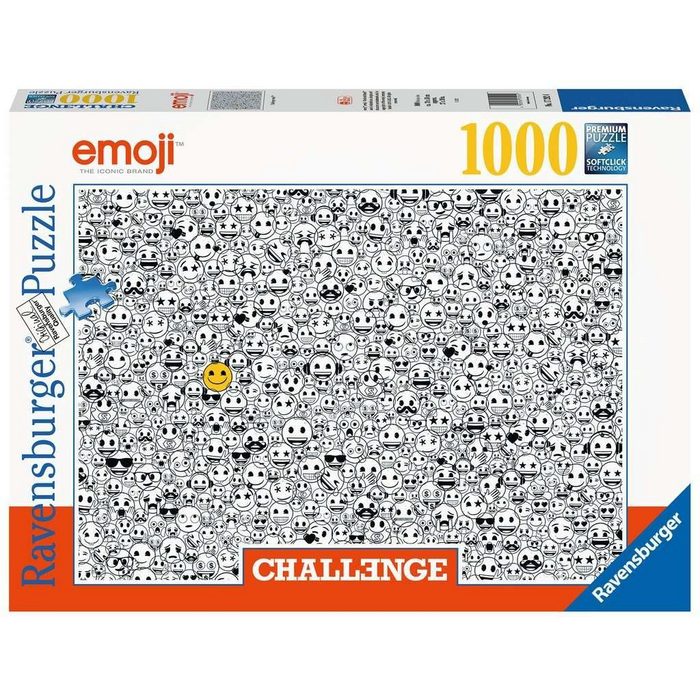 Ravensburger Puzzle Ravensburger 17292 Emoji Challenge Puzzle 1000 Puzzleteile Made in Germany SY11630