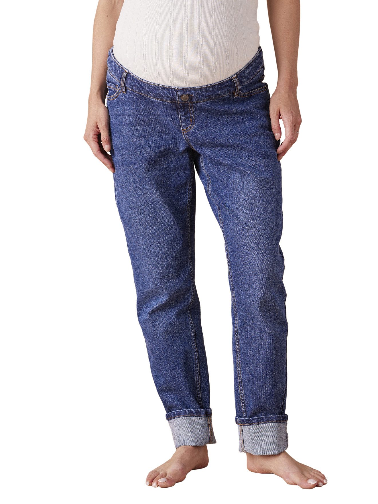 Umstandsjeans Slim-Fit-Umstandsjeans, Seamless-Bund WATERLESS