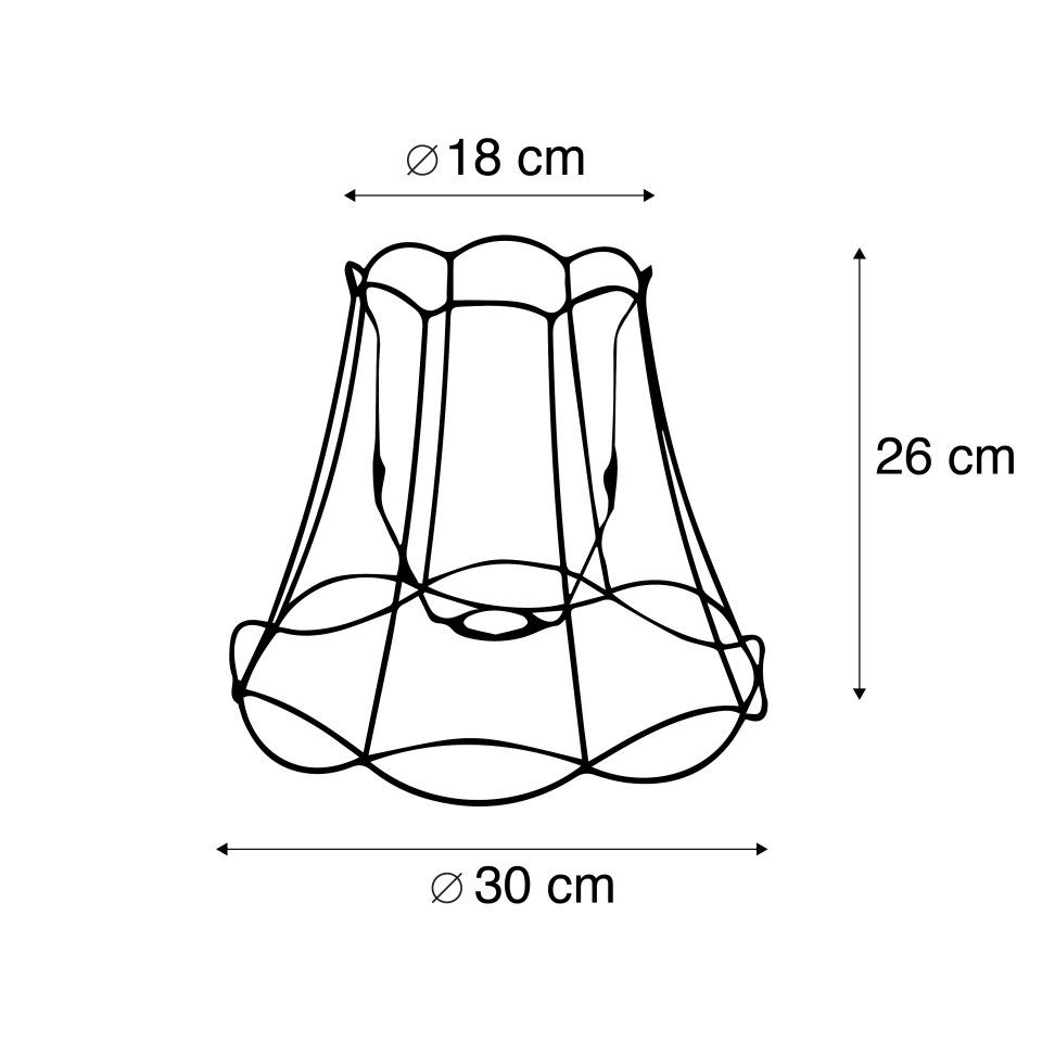 Qazqa Lampenschirm Granny frame
