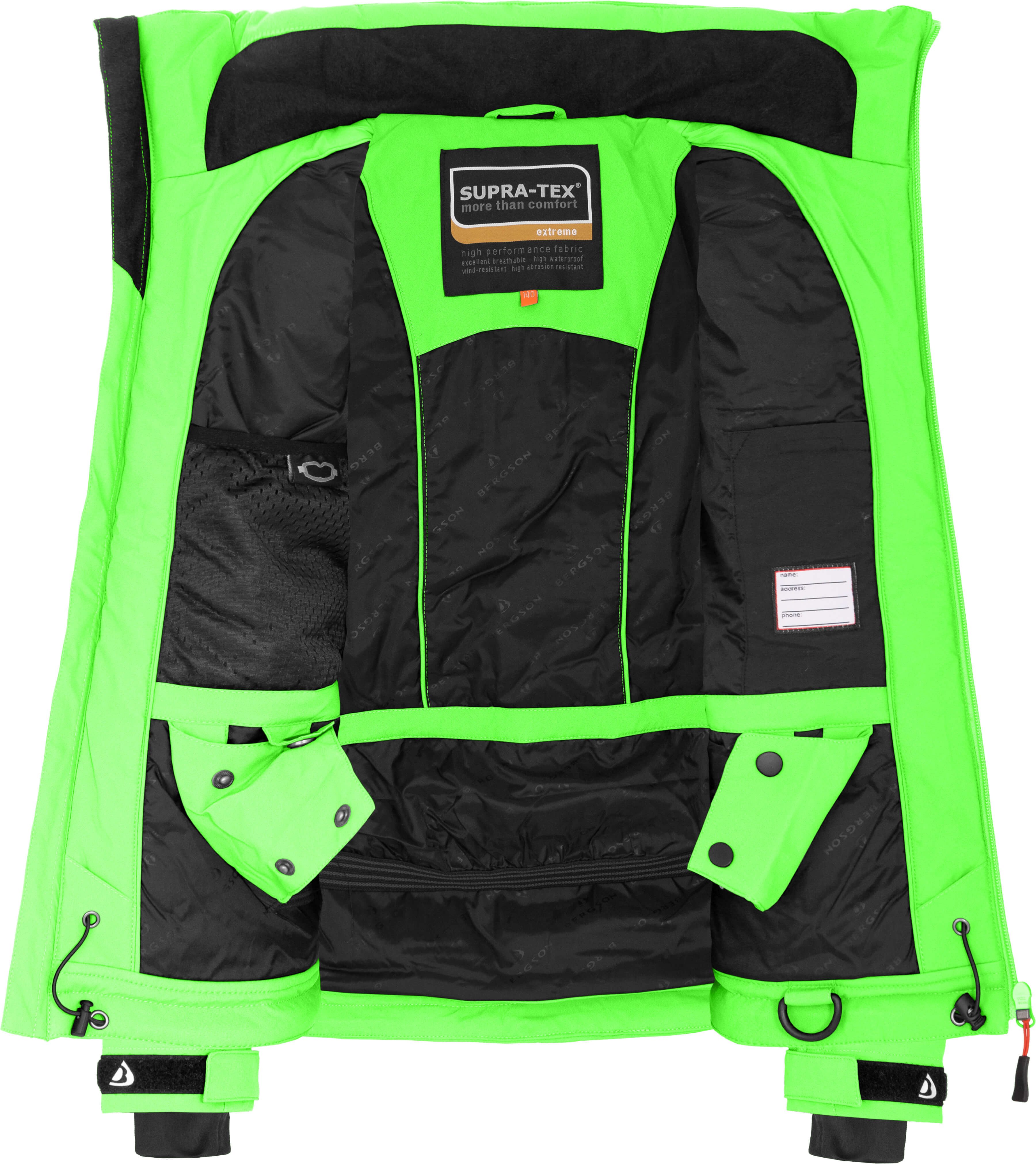 Bergson Winterjacke LUPO Kinder Skijacke, ultimativer Schutz und Komfort für junge Abenteurer! – Bild 5 von 5