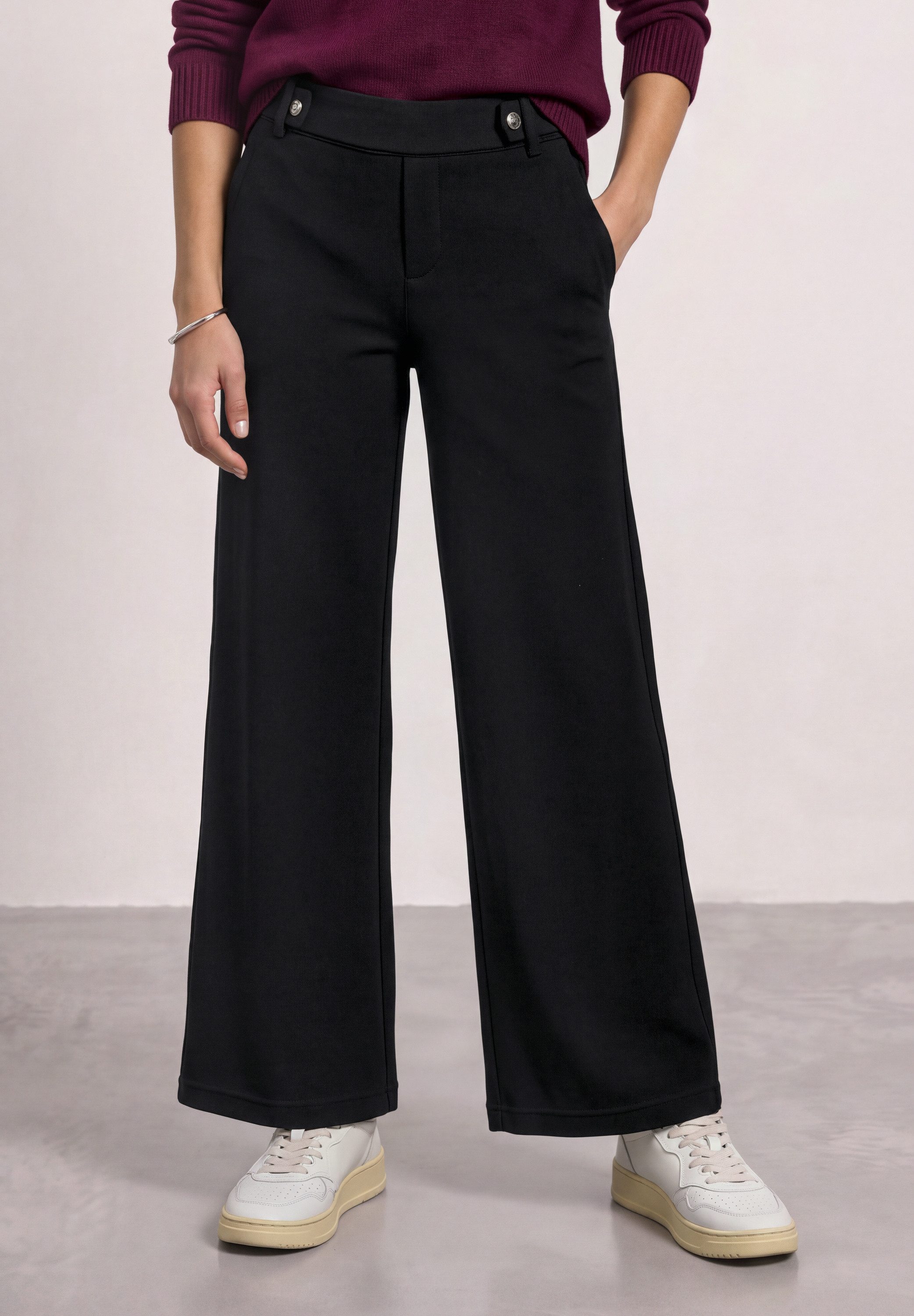STREET ONE Stoffhose mit Wide Legs