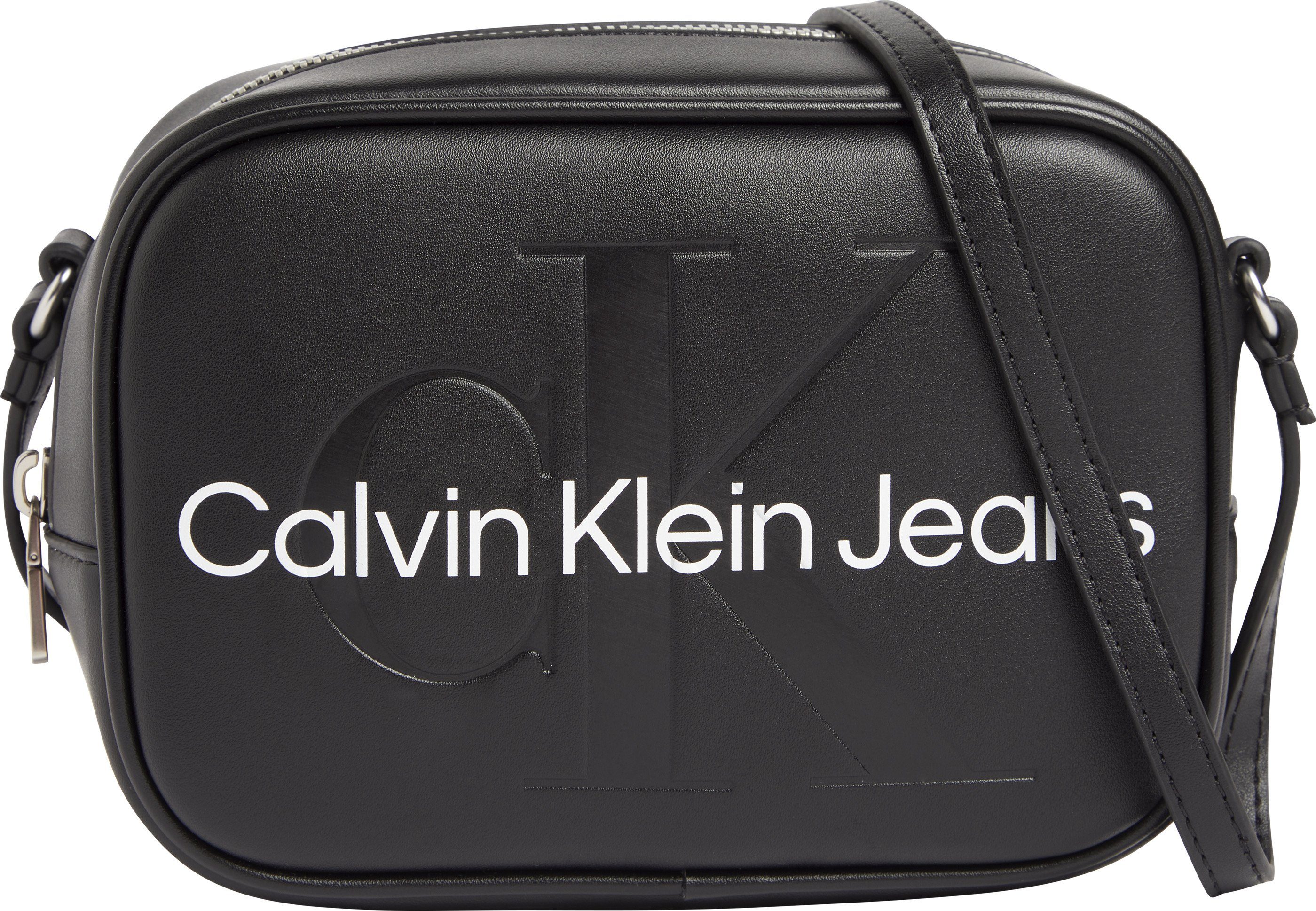 Calvin Klein Jeans Mini Bag SCULPTED CAMERA BAG18 MONO, mit großflächigem Markenlogo vorne Handtasche Damen Tasche Damen