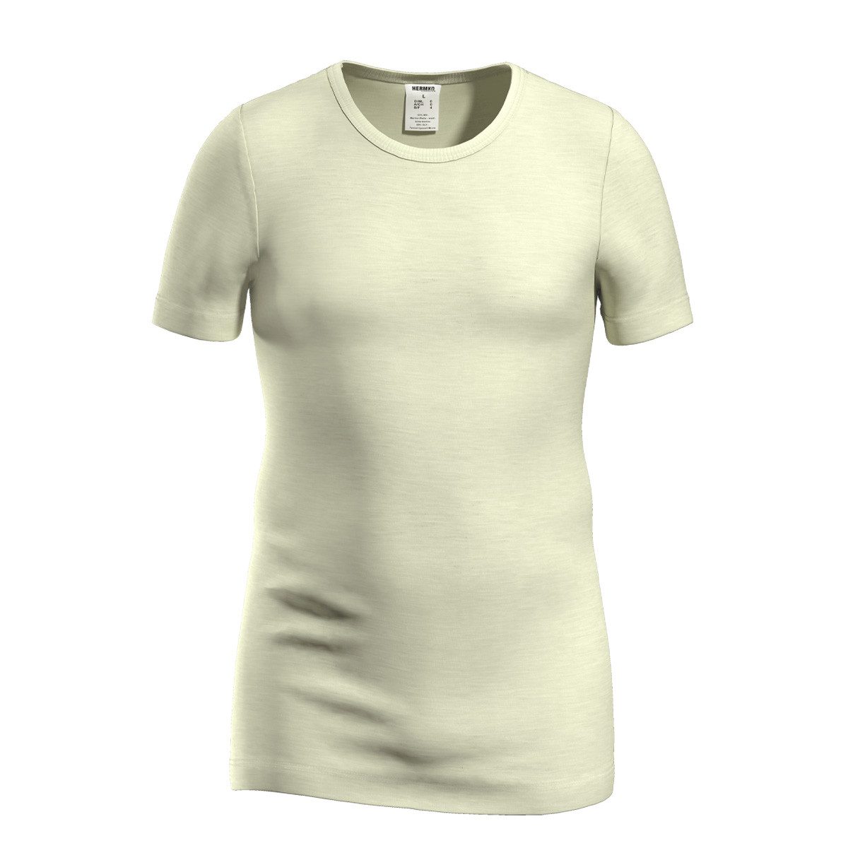 HERMKO Kurzarmshirt 40840 Herren kurzarm Shirt mit Rundhals aus Merinowolle günstig online kaufen