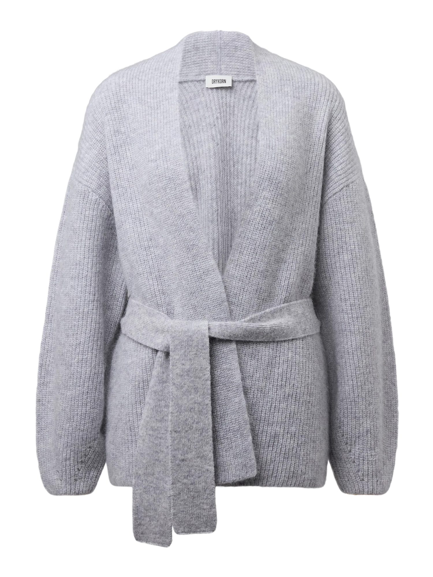 Drykorn Strickpullover grau,Casual,Wolle,Strukturiert,V-Ausschnitt,Langarm,Relaxed Fit