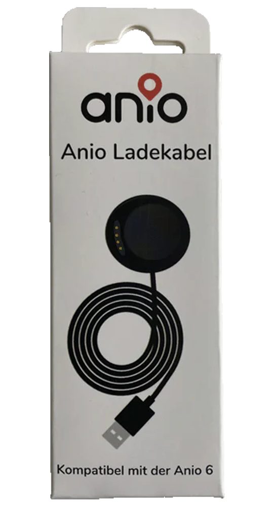 ANIO Smartwatch-Hülle, Schwarzes USB-Ladekabel für Anio 6 Kidswatch