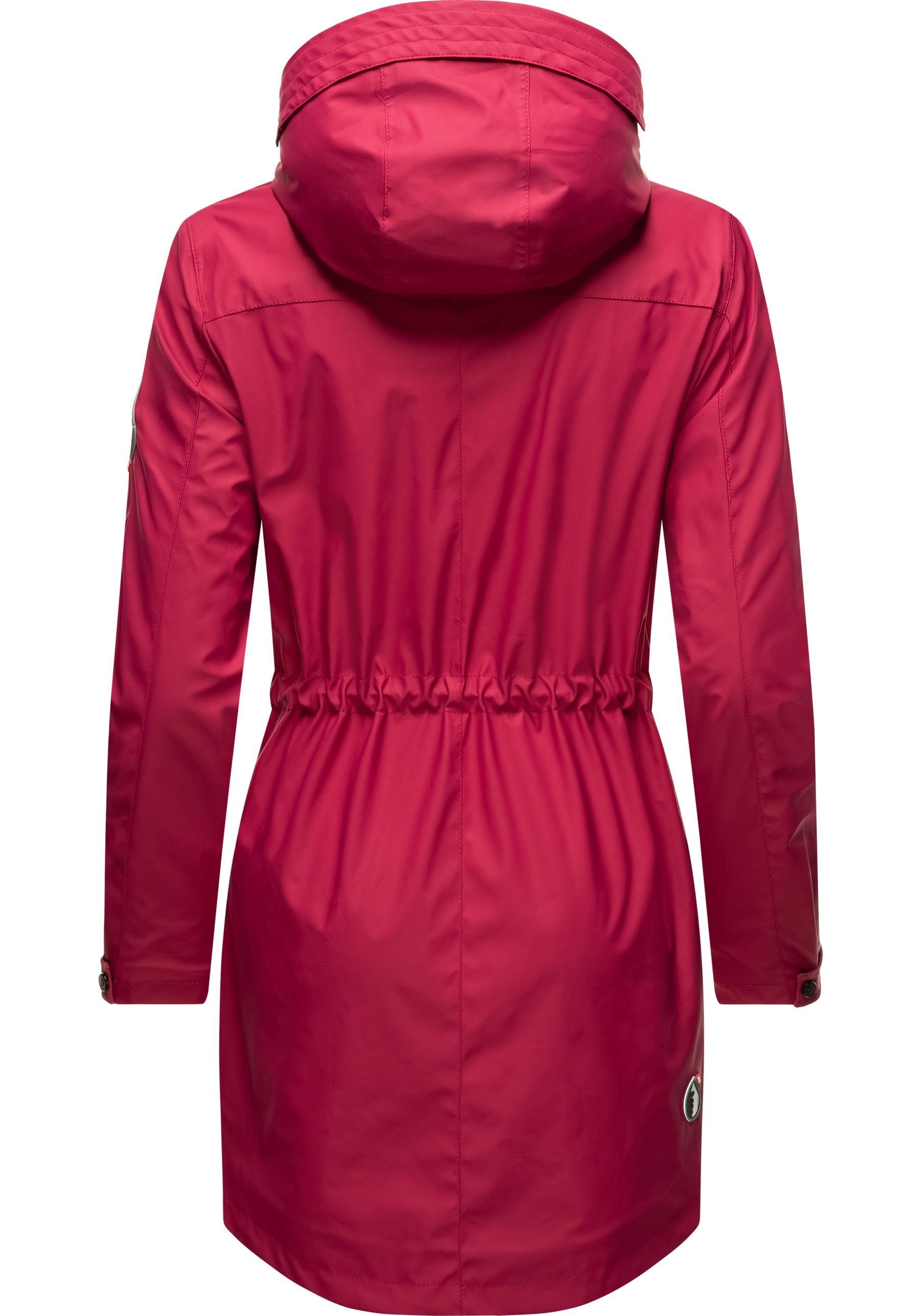 Navahoo Outdoorjacke Deike modischer Damen Outdoor Regenmantel