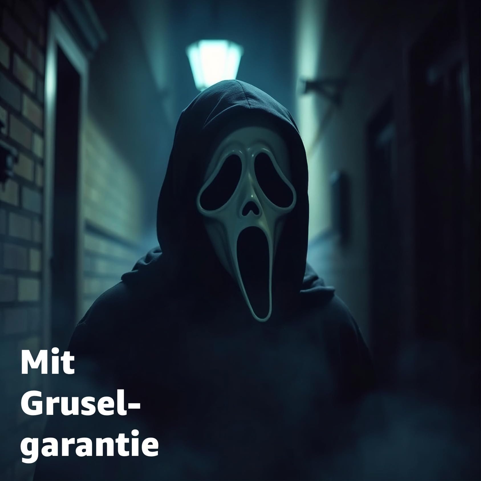 Kostümheld® Verkleidungsmaske Scream Maske Ghostmaske für Herren Halloween Kostüm Herren Maske, (Packung)